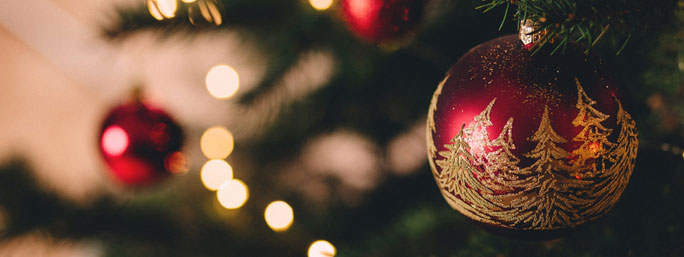 ornament on a Christmas tree