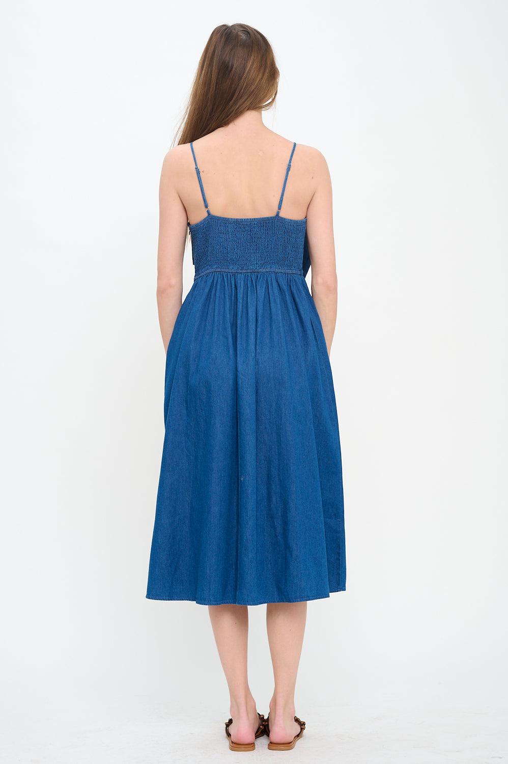 Azure Bow Maxi Dress