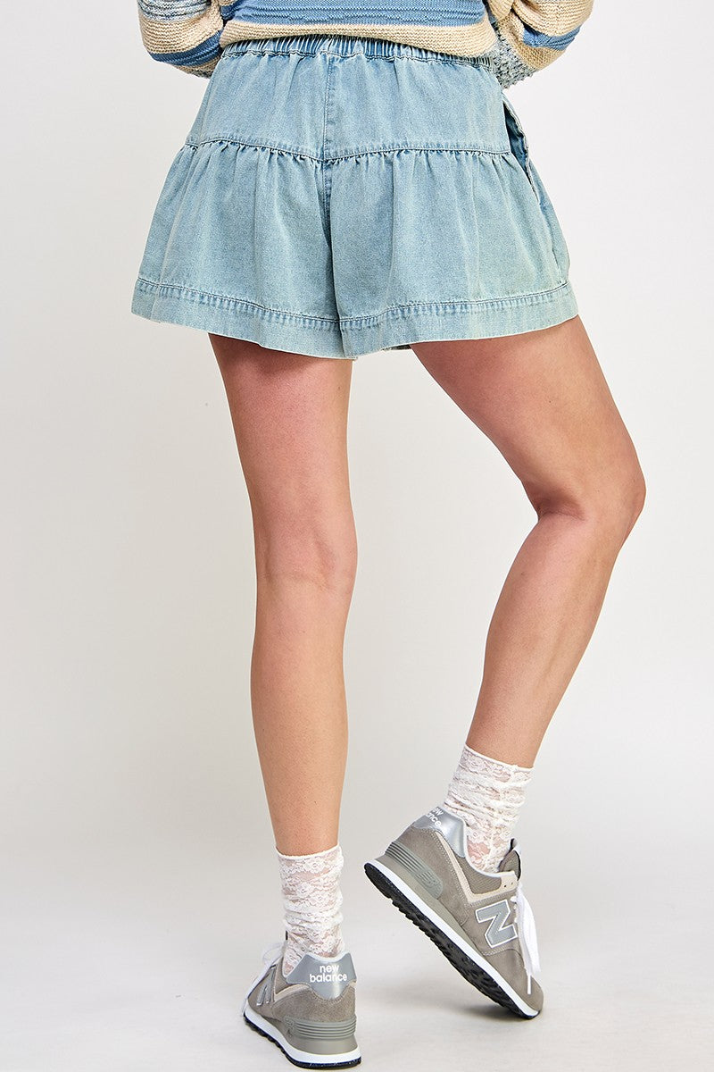 Fleur Denim Shorts